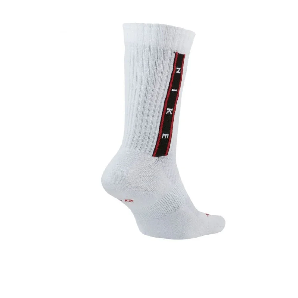 New JORDAN LEGACY CREW SOCKS Medium Men – White CU7905-100